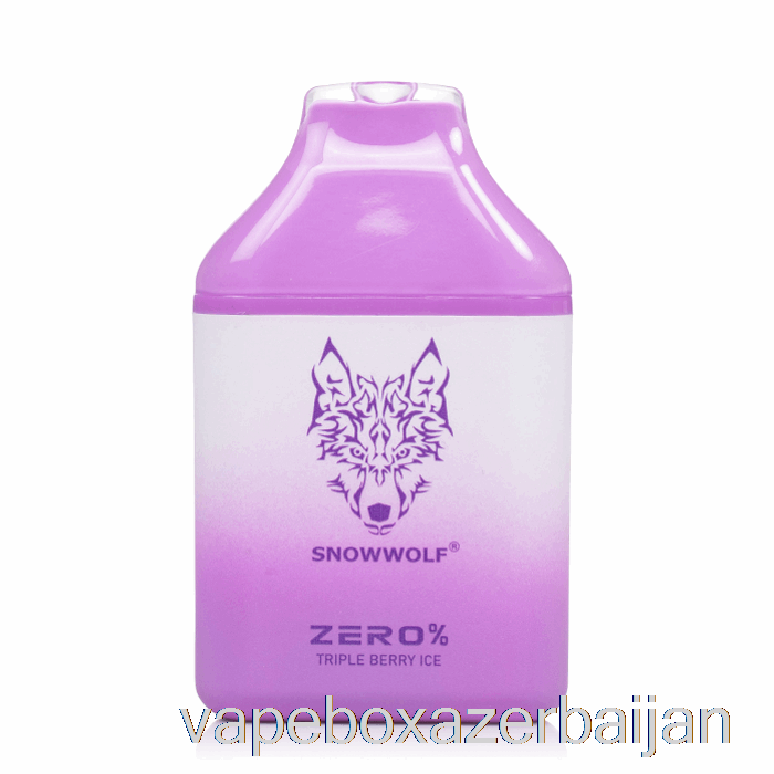 Vape Box Azerbaijan Snowwolf Zero 5500 0% Nicotine Free Disposable Triple Berry Ice